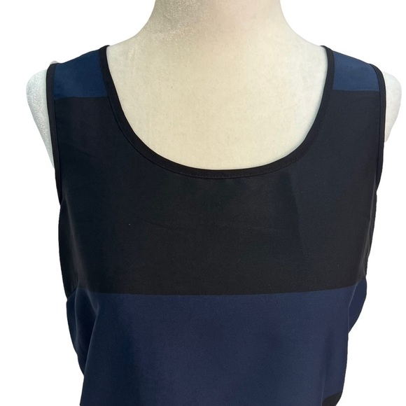 𝅺vero Moda Black/Navy Giant Stripe Tank Top Size XS - Picture 10 of 10